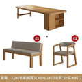 2.2m desk+prince chair 2+ bench 2