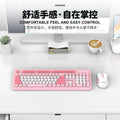 Viper km200 wired keyboard and mouse combo - mechanical feel, color matching, usb, for office, pc, and laptop