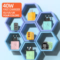 exclusive 3usb+pd mobile phone charger, multi-u port european and american standard british standard four-port fast charging head, new plug