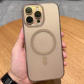 Ultra-thin pc hard case with magnetic attachment, matte ice mist finish, compatible with iphone 17, iphone 16, iphone 15, iphone 13 pro max - premium quality