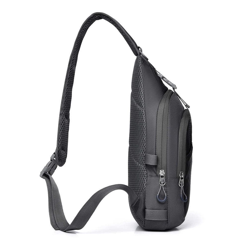 Cross-border fashion casual versatile shoulder bag Korean version portable business commuter messenger bag outdoor sports cycling breast bag