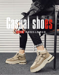 Snow boots men's shoes 2025new arrivalwinterfleece-linedthickenedheattechworkwear cotton shoes fur all-in-onethick soleboots