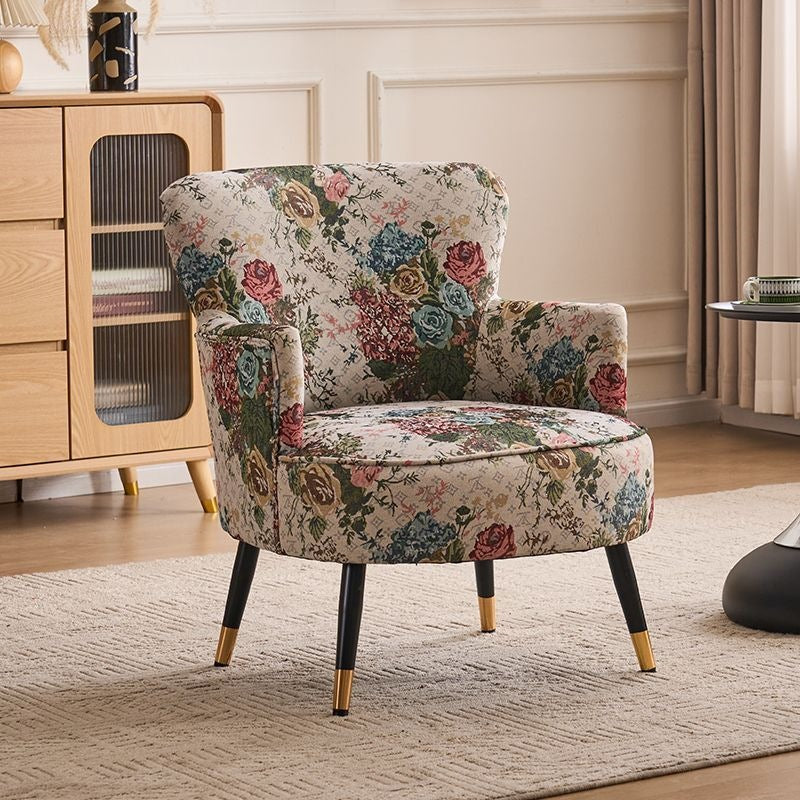 Single sofa colorful fabric sofa ethnic style sofa kids nostalgic living room bedroom small apartment wholesale lazy person