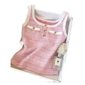 cross-border code  independent station 1688 eleganceknitting tweed style button decoration fashion vest