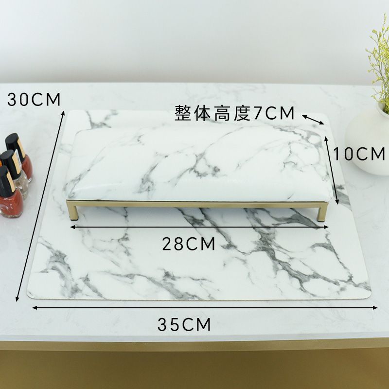 Russian style hand pillow pillowcase manicure bevel combination log set high and low nail salon slope plaidjapanese style