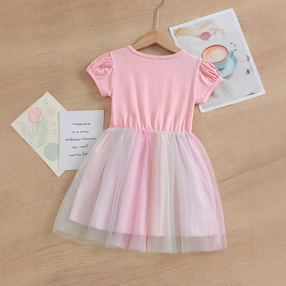 Girls' fashionable skirt chic dress summer outfit kids kuromi princess dress baby girl my melody clothes thin