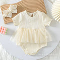 Newborn baby summer fashion romper dress - cute princess style triangle outfit for baby girls