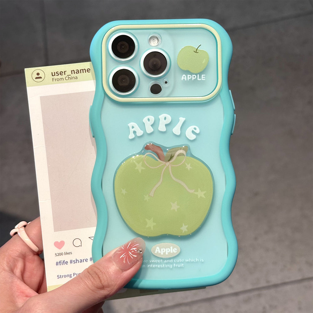Three-dimensional blueberry peach orange fruit suitable for apple 17 mobile phone case fresh girl iphone 18 wave case 16
