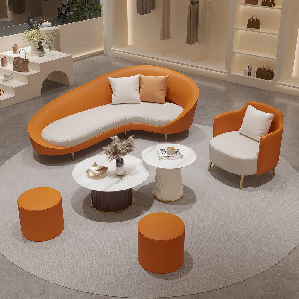 25 new hotel lobby modern minimalist vip lounge reception sofa curved office store negotiation area