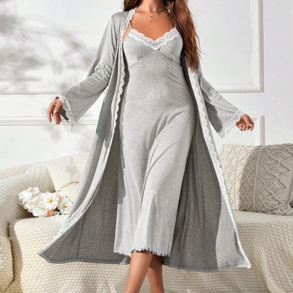 women's clothing 2025 spring and summer new sexy home fashion suit shawl lace suspender dress