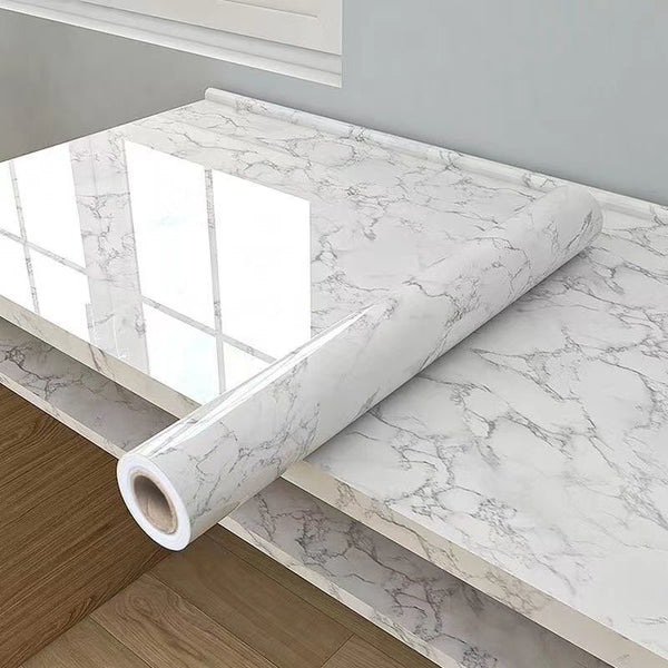 Wallpaper self-adhesive household thickened waterproof tile wall sticker cabinet stove desktop decoration kitchen oil-proof sticker wholesale