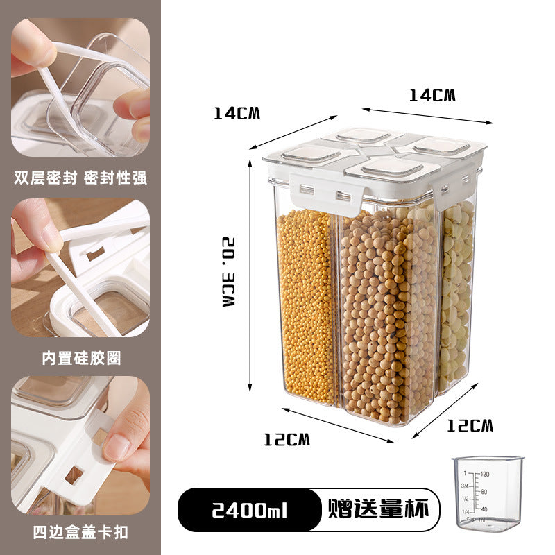 Noodle storage box, food-grade grains, sealed canned pasta box, noodle tube, bean storage tank