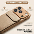 iphone 17 pro max leather case card holder phone case apple 16 vegan leather matte anti-drop protective cover