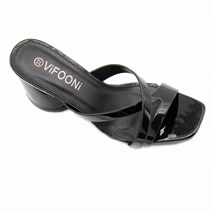 Foreign trade Chaozhou women's shoes summer sandals high heels fashion versatile non-slip thick heels Ladies slippers