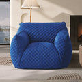 Blue fatty lazy sofa designer single casual chair italian normcore living room balcony bedroom klein sofa