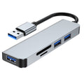 Usb 3.0 hub with tf card & sd card reader - multi-interface, high-speed, portable for laptops and pcs