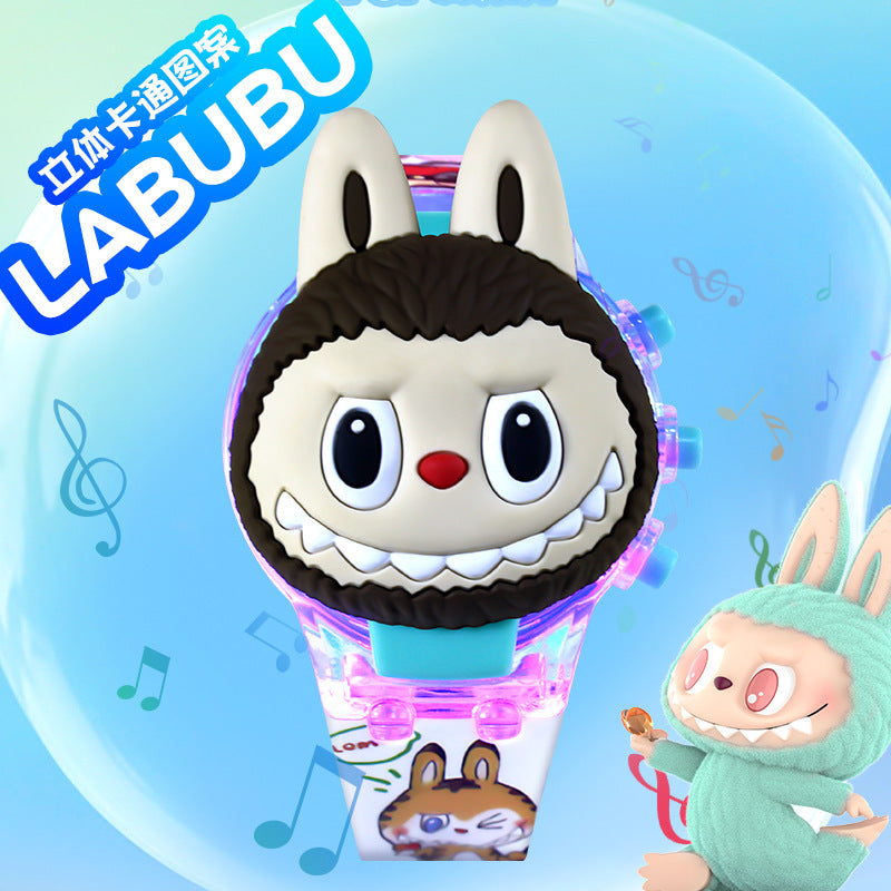 Kids' cartoon watch toy - musical, light-up electronic watch with flashing lights - kuromi toy - gift for boys and girls - perfect for kindergarten