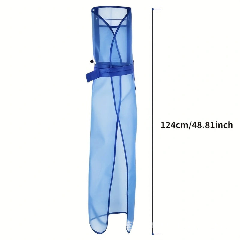 Breathable mowing apron, logging protective apron, splash-proof and oil-resistant, adjustable length, unisex, double-layer fabric skirt