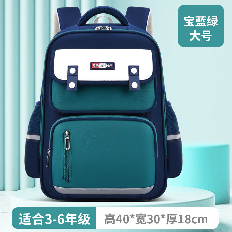 New 2023 multi-functional boys and girls backpack for grades 1-6 to reduce the burden and protect the spine, large capacity, schoolbag for primary school students