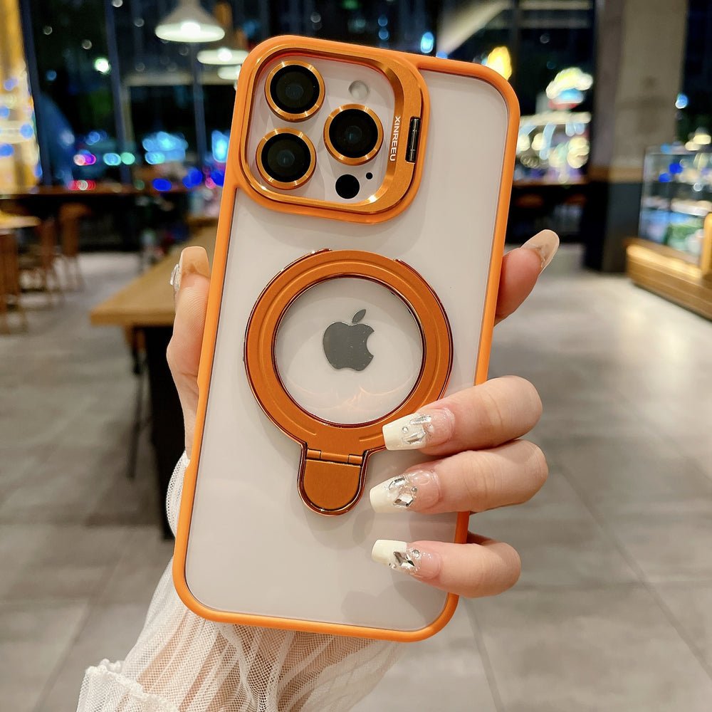Lens cover holder suitable for apple 17promax mobile phone case magnetic holder iphone16 transparent u1 protective cover