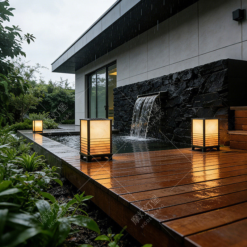 Solar powered outdoor garden lights - perfect for b&bs, patios, landscaping, pools, walkways, and lawns - waterproof design