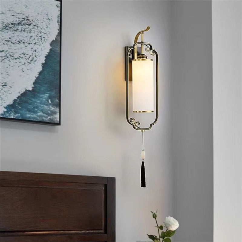 New arrival wall lamp new chinoiserie wall lamp living room popular bedside antique style