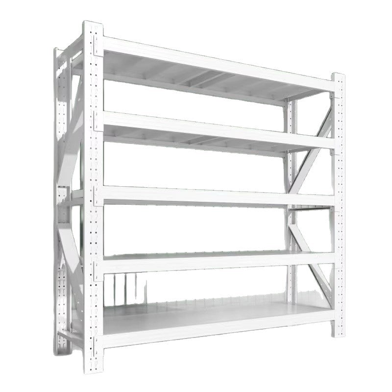 Warehouse shelving unit, multi-tier heavy-duty storage rack, warehouse floor-standing commercial goods rack, supermarket garage storage shelf