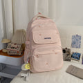 Schoolbag girl casualeasiest for match backpack college student middle school cute embroider star backpack travel backpack