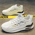 Men's winter breathable 2025 new youth sports shoes mesh running casual white chunky sole dad shoes trendy sneakers