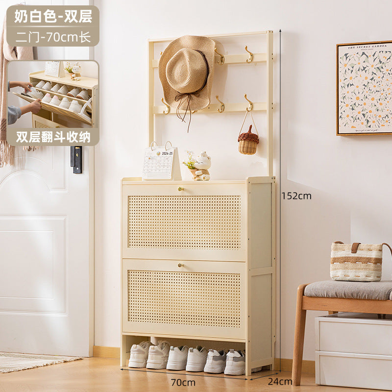 Simple shoe rack household door multi-layer with door dust-proof entry shoe rack shoe cabinet high vertical integrated storage rack