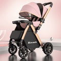 Baby stroller, reclining newborn baby, lightweight, foldable, two-way landscape, kids can sit, handy gadget, foldable, one-hand foldable