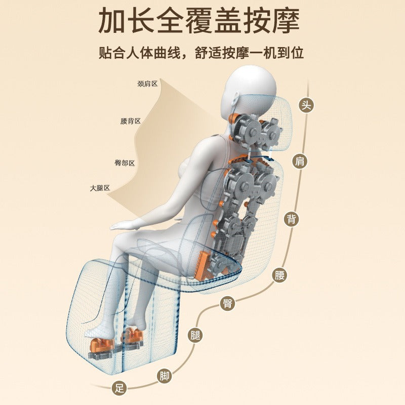 Cervical spine massager - multifunctional electric smart massage cushion for home use - neck, back, and lumbar kneading massage chair pad