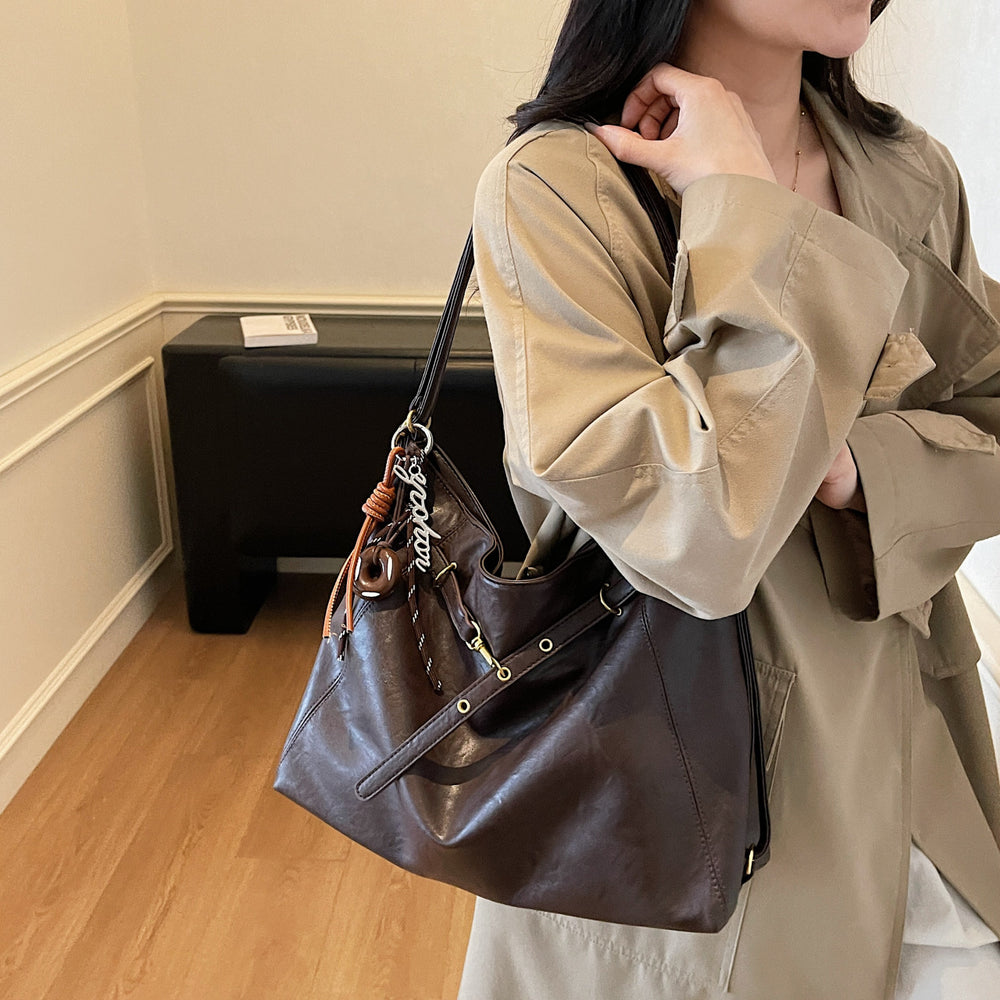 2025 new autumn/winter fashionable versatile shoulder & crossbody commuter tote bag - multifunctional retro chic backpack