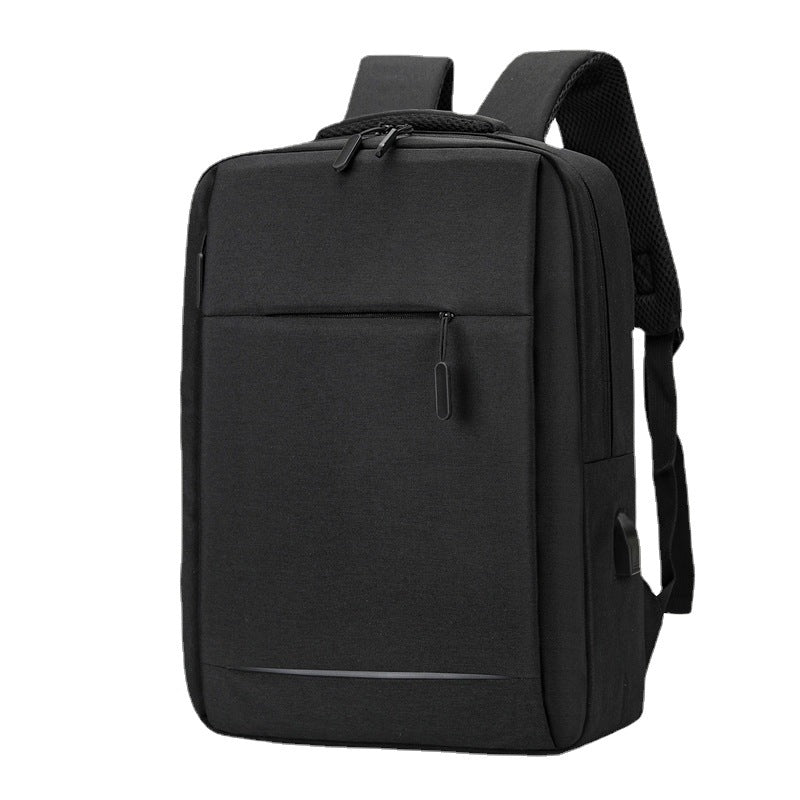 New men's large-capacity 14-inch computer backpack unisex USB charging LOGO business backpack