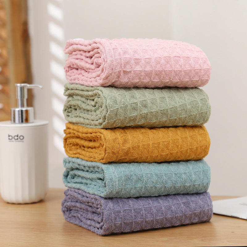 New arrival pineapple grids dry hair cap, thickened and absorbent, good women's headscarf towel, coral velvet shower cap