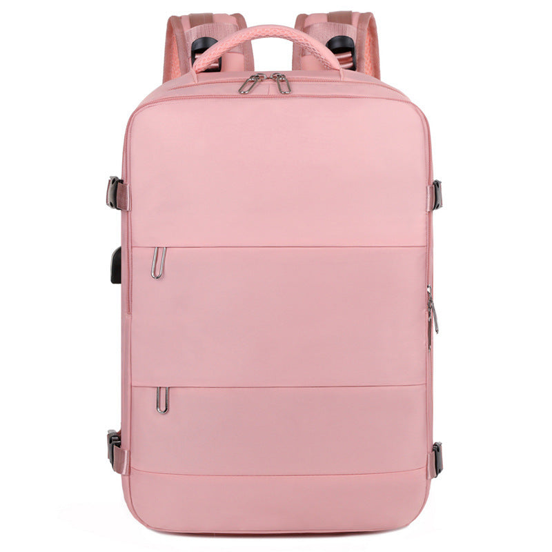 Cross-border new durable and fashionable expansion travel backpack 16-inch computer bag backpack simple commuter business backpack