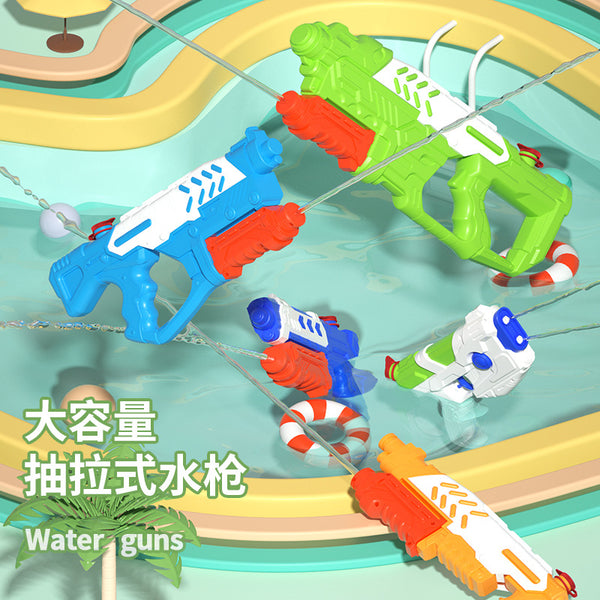 's new large-capacity water gun for children and boys, water spray pump-type parent-child interactive water play beach toys