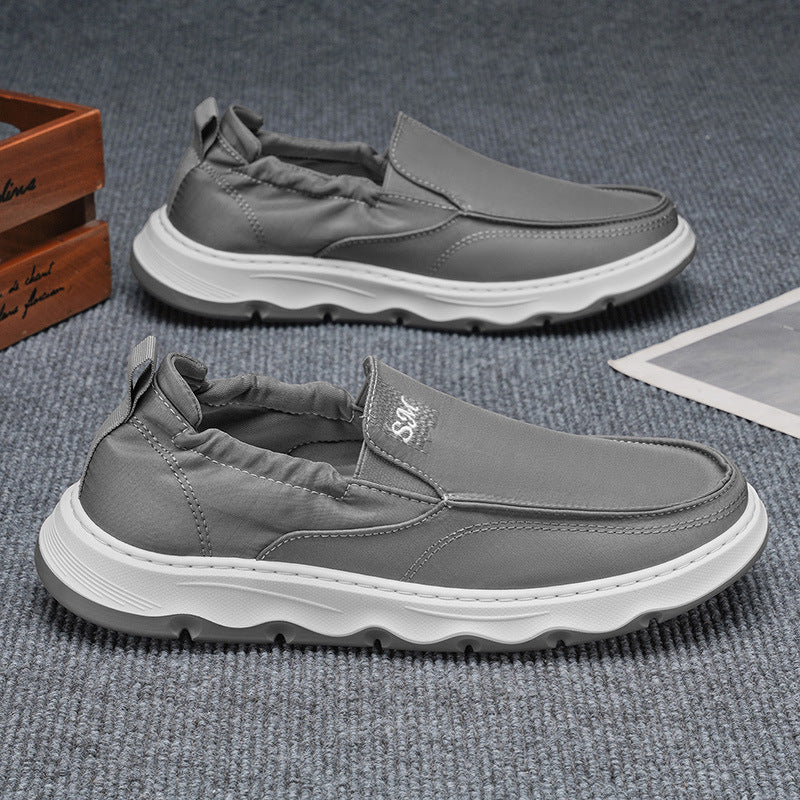 Ice silk canvas men's shoes winternew arrivalpopular lazy one-leg sports casual sneakers old beijing cloth shoes