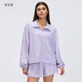 Spring new arrival: women's stand collar activewear top - relaxed fit, versatile long sleeve, perfect for sports and fitness (style d26005)