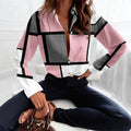 wholesale women's long-sleeved shirts, trendy all-season shirts with popular cross-border print designs, dropshipping available