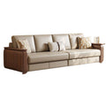 Black walnut solid wood sofa set - modern minimalist style for small to large living rooms