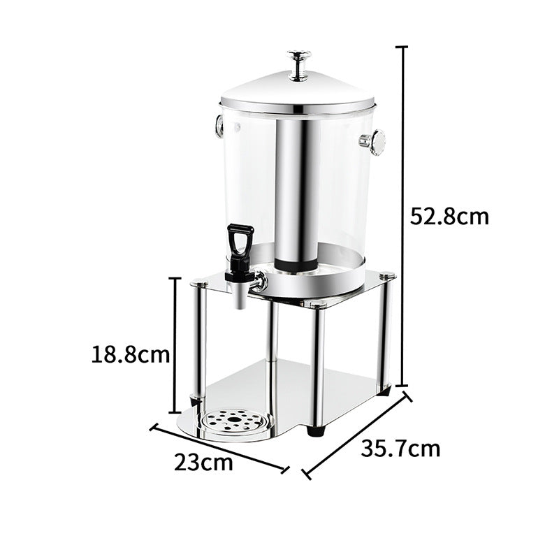 Hot and cold tripod, hotel commercial beverage bucket, stainless steel visual beverage machine, juicer, Korean juice tripod