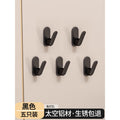 No-drill single hook adhesive hook for wall mounting - ideal for hanging clothes, hats, and storage in bathrooms, kitchens, and behind doors. heavy-duty weight capacity