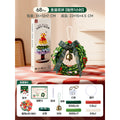 Diy christmas tree craft kit for kids - holiday gift, educational, includes twisting wire, santa claus, wreath, and decorations