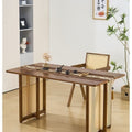 Japanese-style solid wood dining table, small apartment rattan woven table, minimalist rectangular b&b nordic dining table and chair set