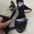 Za2024summernew arrival high-heeled one-strap sandals fashionfashioneasiest for matchoutwear women's sandals