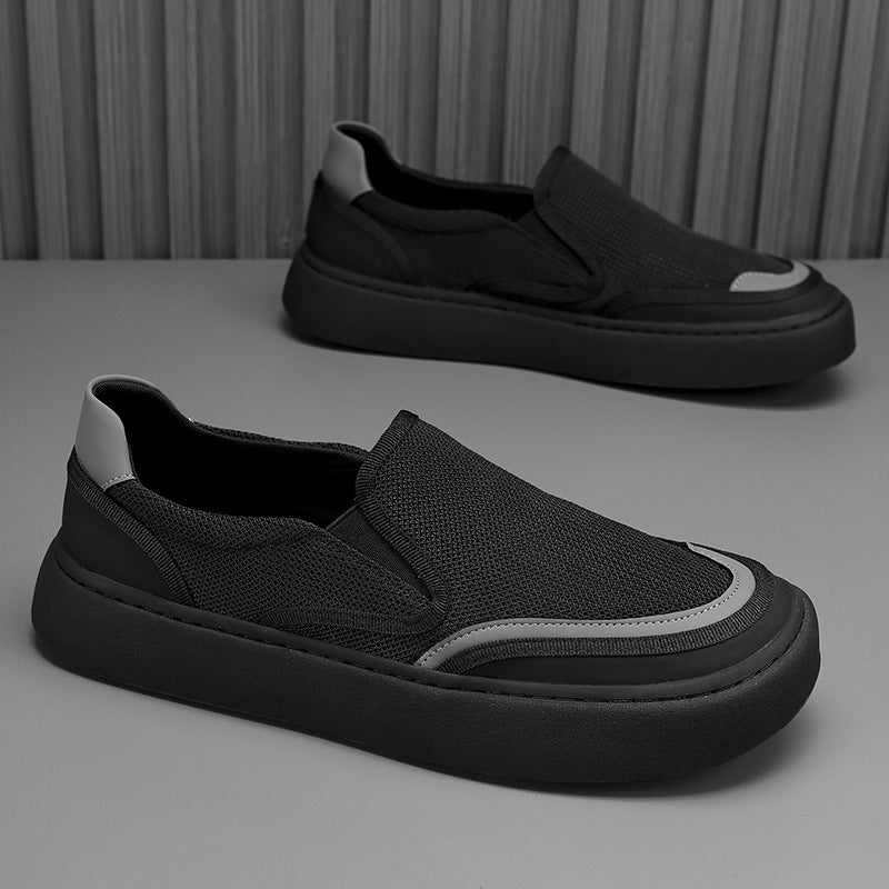 Men's new 2026 spring collection: breathable, odor-resistant, soft-soled slip-on sneakers - perfect for driving, casual wear, and easy on-and-off