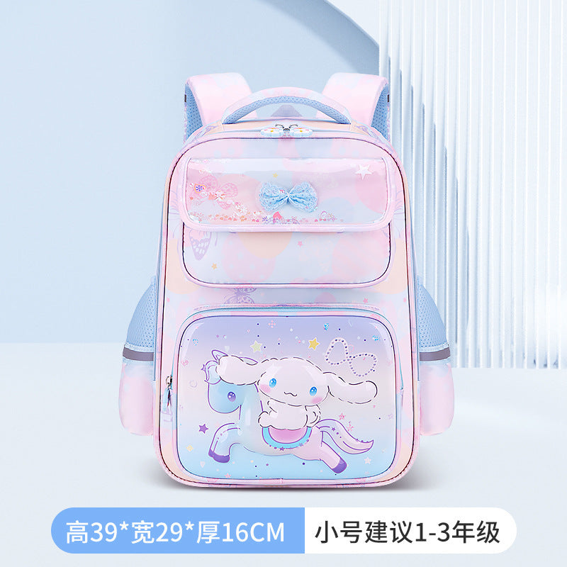 Klm elementary school backpack - cartoon dream design, lightweight, large capacity, water-resistant, ergonomic, spine-protecting kids' backpack - wholesale