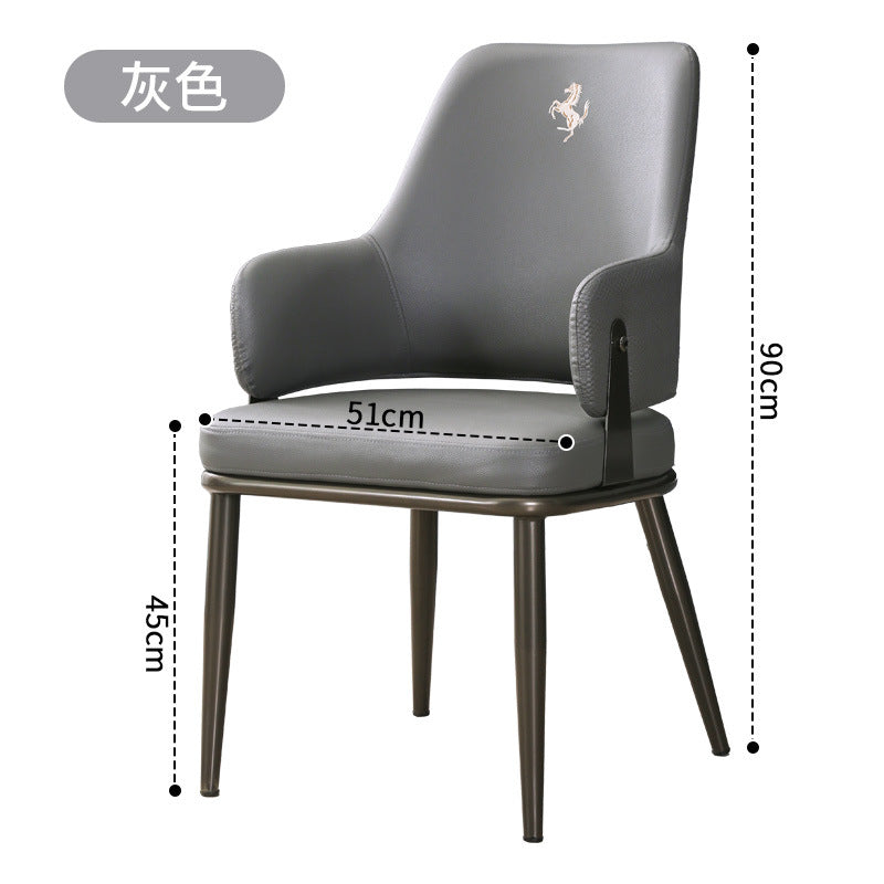 Dining chair for home dining table chair accessible luxuryclassy sense restaurant dining stool back banquet new arrival iron mahjong chair