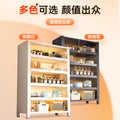 Household multi-functional cabinet with doors, bookshelf, dustproof storage cabinet, freestanding multi-layer storage unit, kitchen organizer shelf